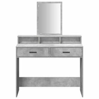 Tavolo da Trucco con cassetto Grigio cemento 100 x 41 x 140 cm 865148