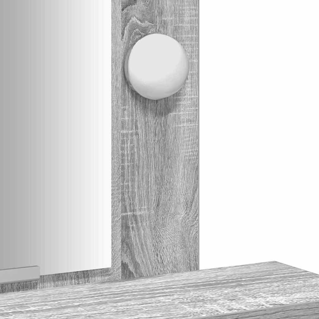 Tavolo da Trucco Grigio 50 x 41 x 140 cm Legno multistrato 865159