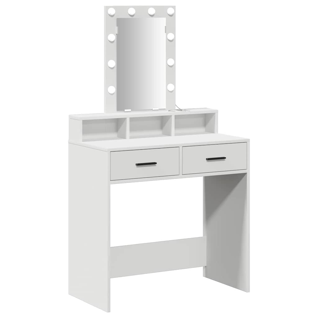 Tavolo da Trucco Bianco 79 x 41 x 140 cm Legno multistrato 865163