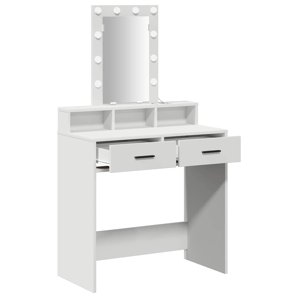 Tavolo da Trucco Bianco 79 x 41 x 140 cm Legno multistrato 865163