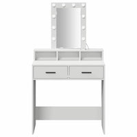 Tavolo da Trucco Bianco 79 x 41 x 140 cm Legno multistrato 865163
