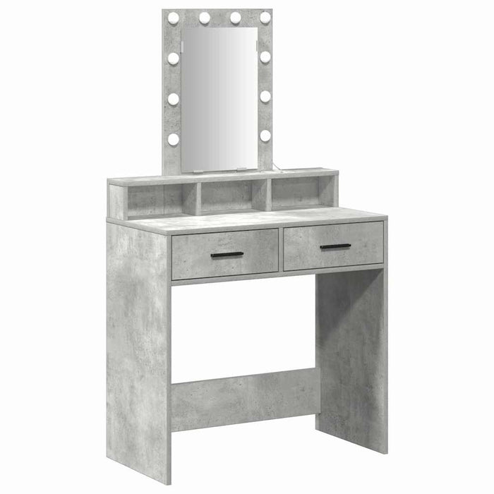 Tavolo da Trucco Grigio 79 x 41 x 140 cm Legno multistrato 865166