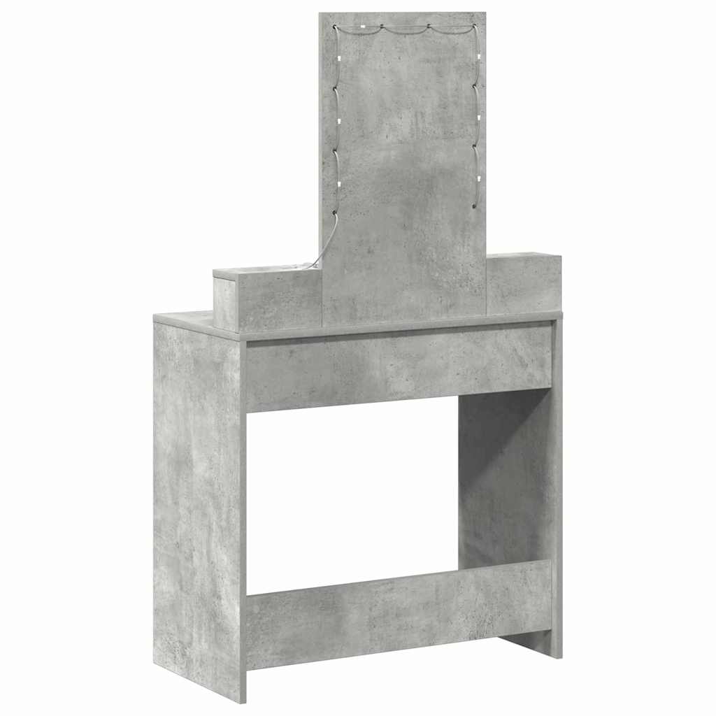 Tavolo da Trucco Grigio 79 x 41 x 140 cm Legno multistrato 865166