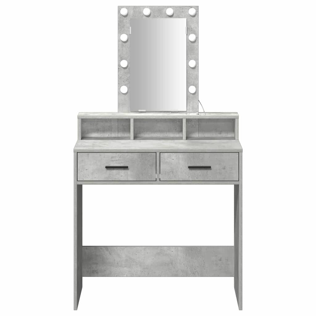 Tavolo da Trucco Grigio 79 x 41 x 140 cm Legno multistrato 865166