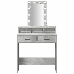 Tavolo da Trucco Grigio 79 x 41 x 140 cm Legno multistrato 865166