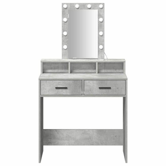 Tavolo da Trucco Grigio 79 x 41 x 140 cm Legno multistrato 865166