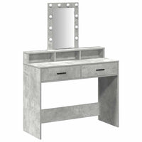 Tavolo da Trucco Grigio 100 x 41 x 140 cm Legno multistrato 865175