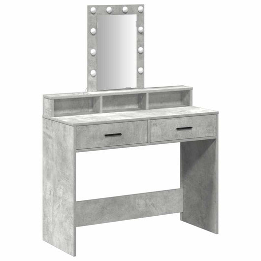 Tavolo da Trucco Grigio 100 x 41 x 140 cm Legno multistrato 865175