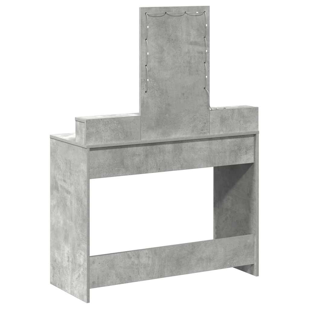 Tavolo da Trucco Grigio 100 x 41 x 140 cm Legno multistrato 865175