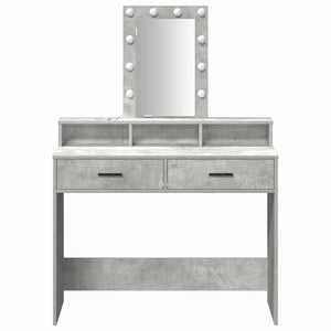 Tavolo da Trucco Grigio 100 x 41 x 140 cm Legno multistrato 865175