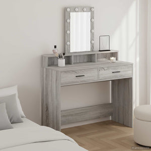 Tavolo da Trucco Grigio 100 x 41 x 140 cm Legno multistrato 865177