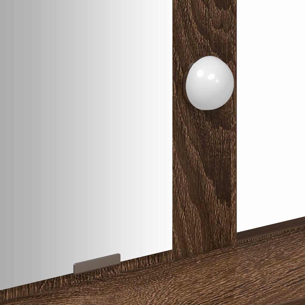 Tavolo da Trucco Marrone 100 x 41 x 140 cm Legno multistrato 865178