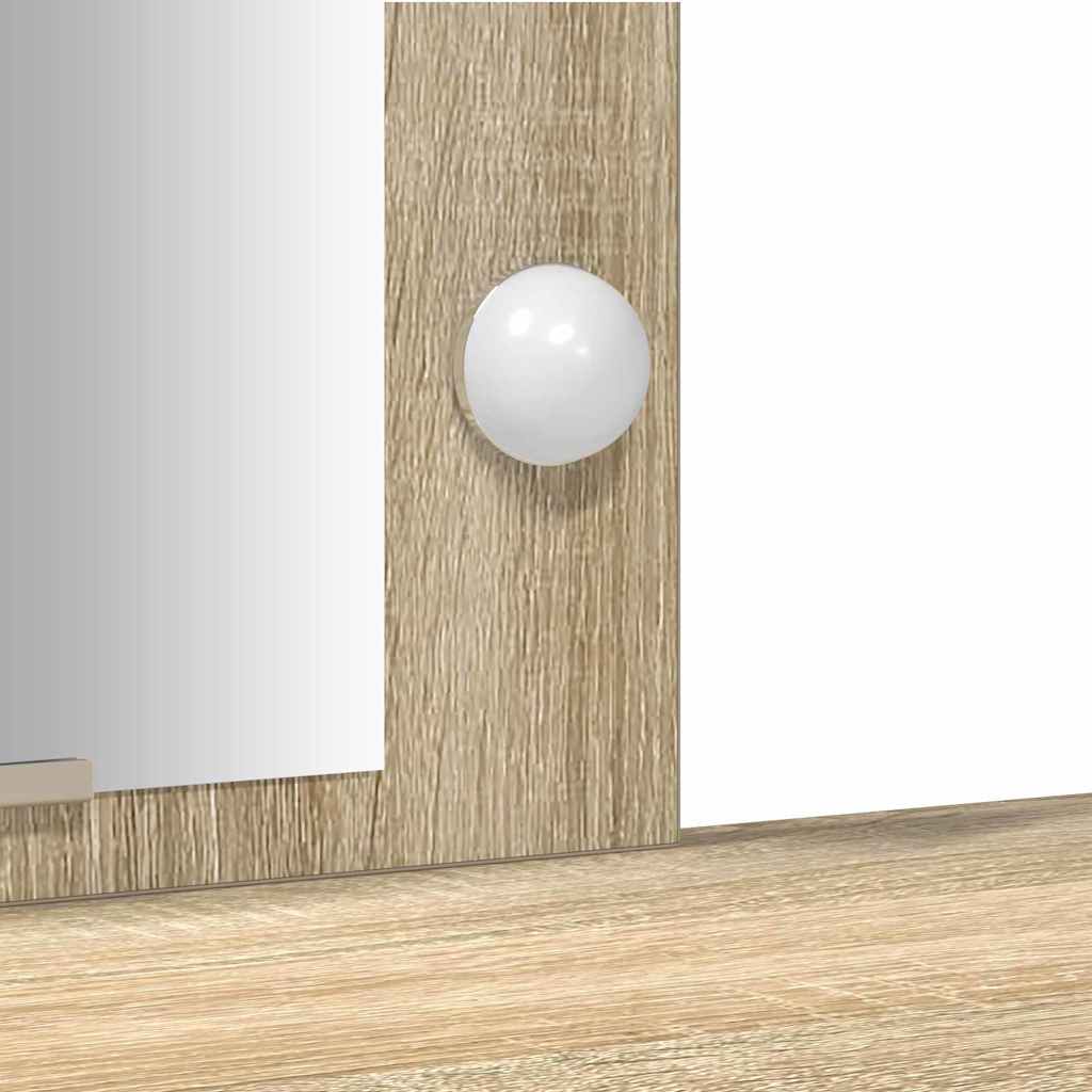 Tavolo da Trucco Marrone 102 x 33 x 135 cm Legno multistrato 865183