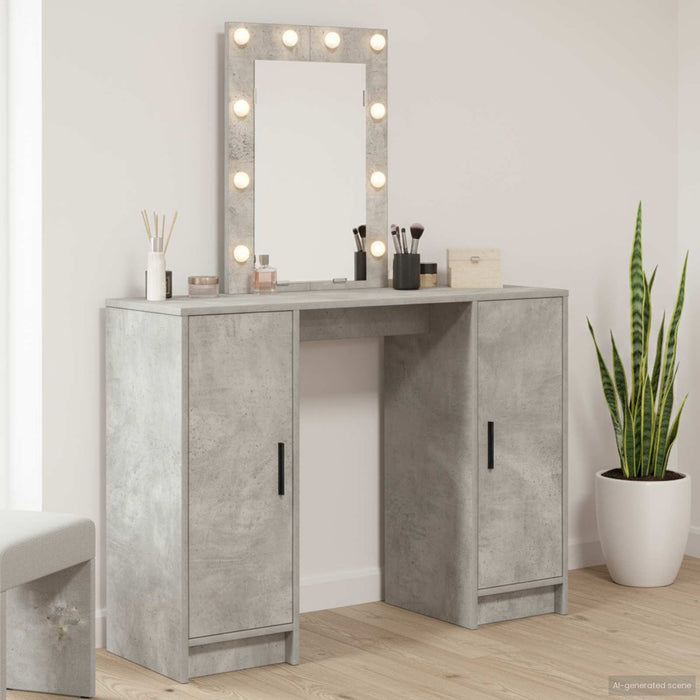 Tavolo da Trucco con porta Grigio chiaro 102 x 33 x 135 cm 865184