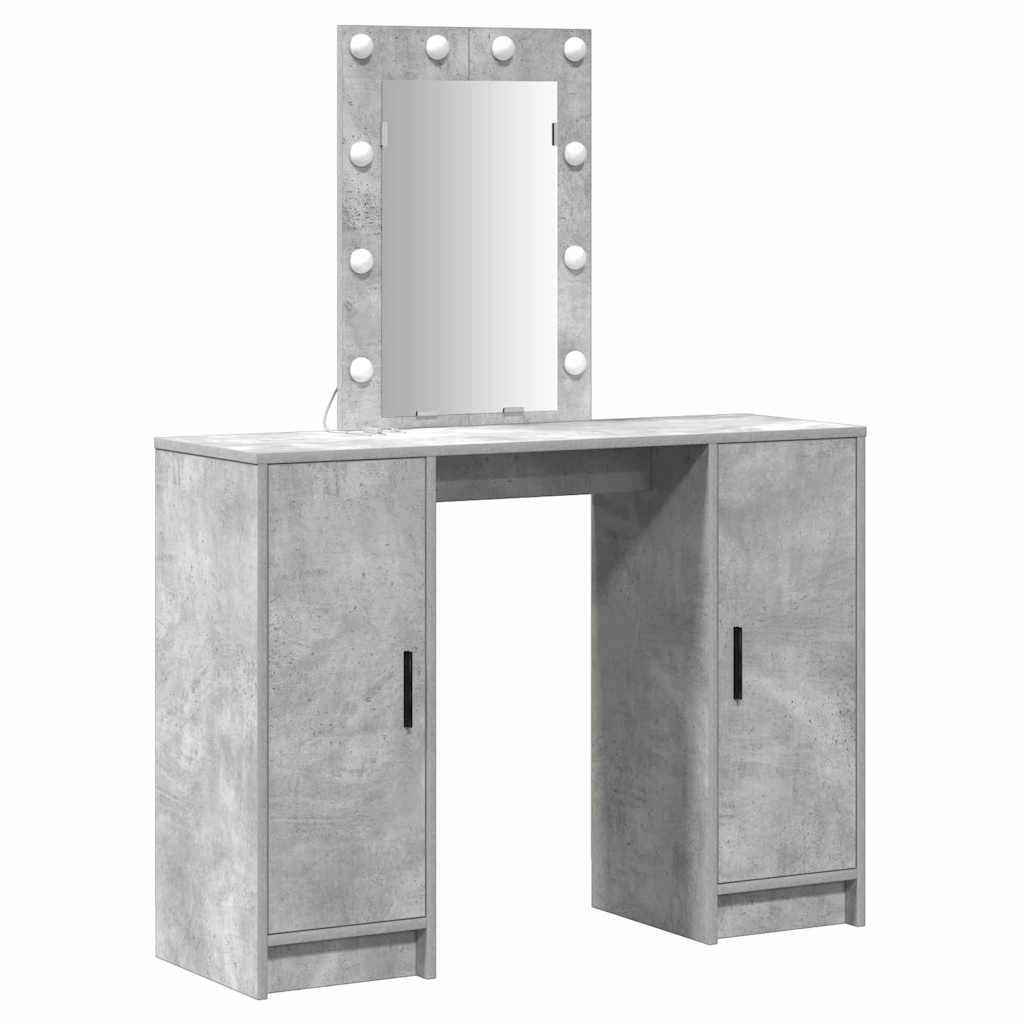 Tavolo da Trucco con porta Grigio chiaro 102 x 33 x 135 cm 865184