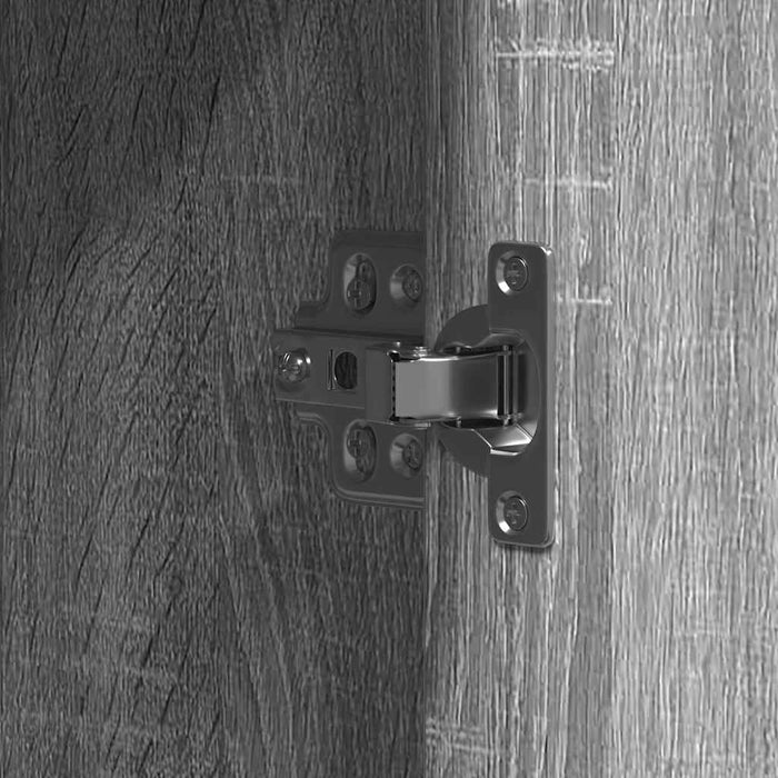 Tavolo da Trucco Grigio 102 x 33 x 135 cm Legno multistrato 865186