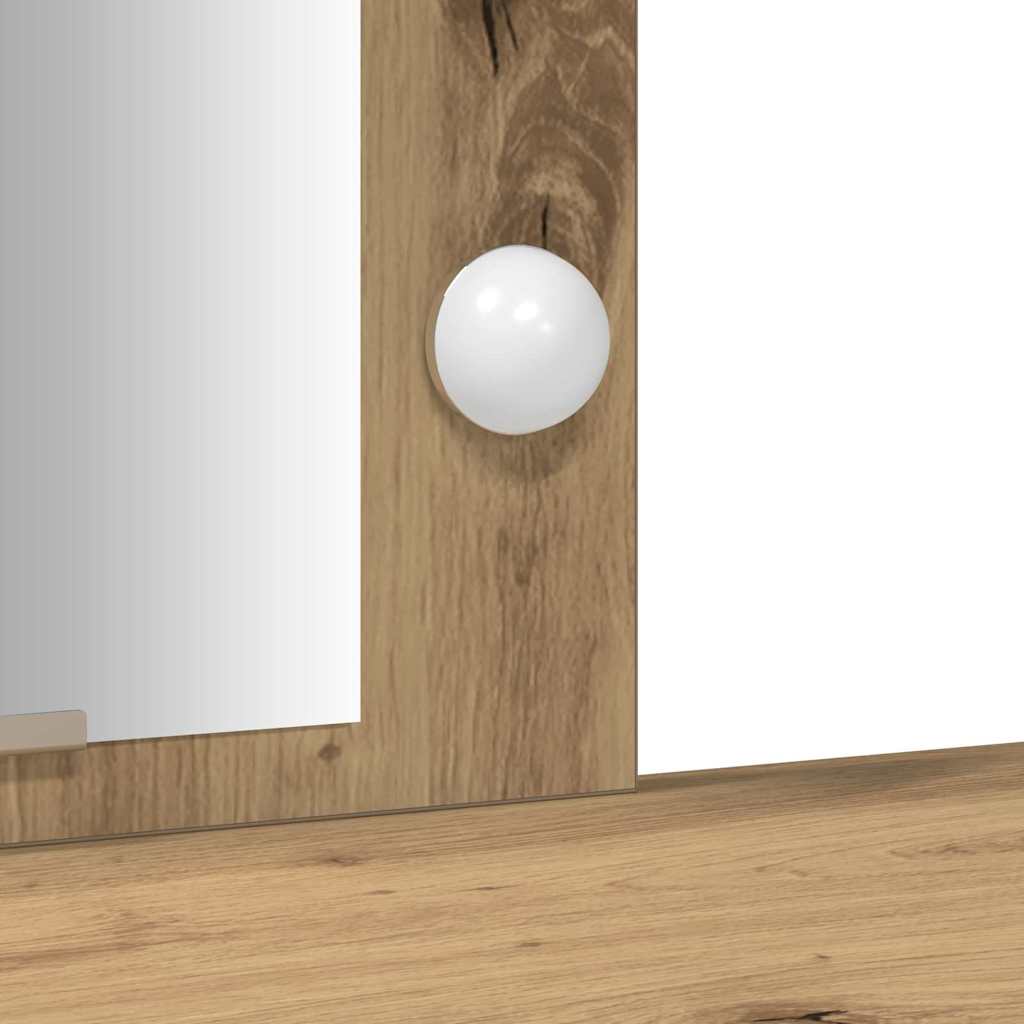 Tavolo da Trucco Marrone 102 x 33 x 135 cm Legno multistrato 865189