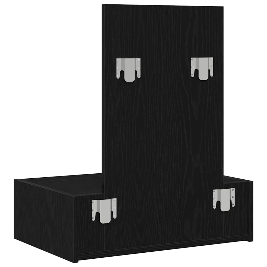 Tavolo da Trucco Nero 60 x 40 x 70 cm Legno multistrato 865191
