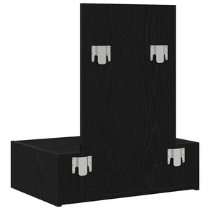 Tavolo da Trucco Nero 60 x 40 x 70 cm Legno multistrato 865191