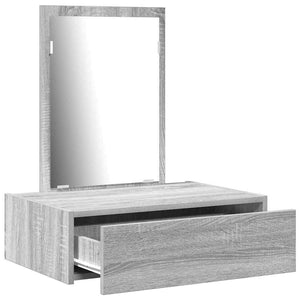 Tavolo da Trucco Grigio 60 x 40 x 70 cm Legno multistrato 865195