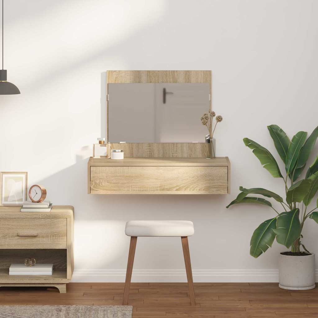 Tavolo da Trucco Marrone 83 x 40 x 70 cm Legno multistrato 865201