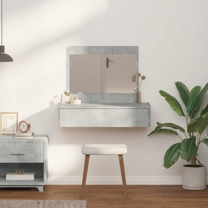 Tavolo da Trucco Grigio 83 x 40 x 70 cm Legno multistrato 865202
