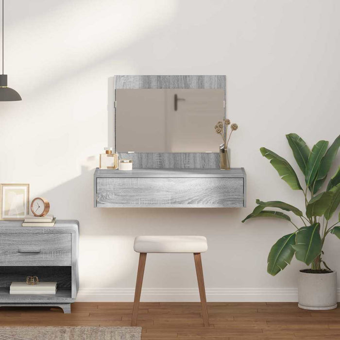 Tavolo da Trucco Grigio 83 x 40 x 70 cm Legno multistrato 865204