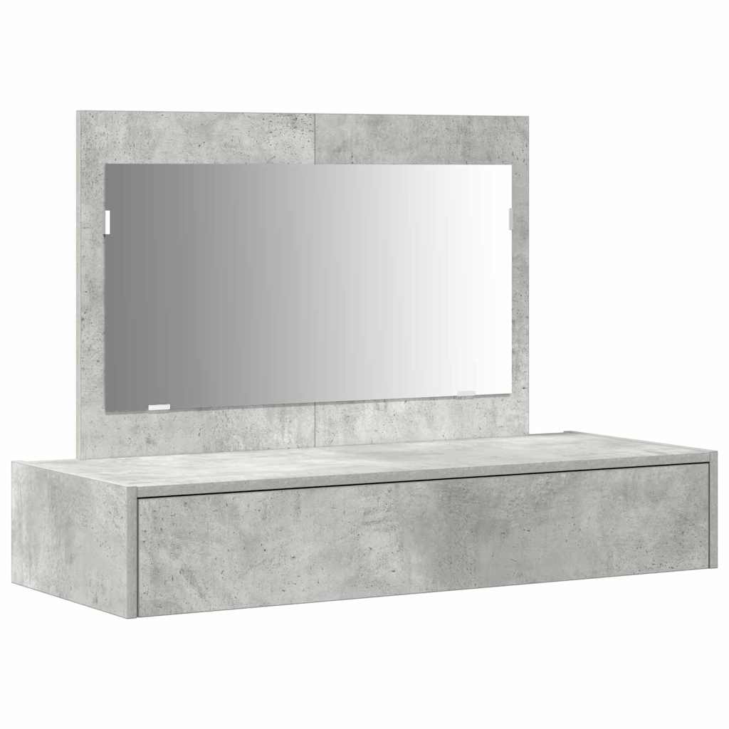 Tavolo da Trucco Grigio 100 x 40 x 70 cm Legno multistrato 865211