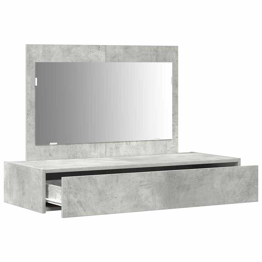 Tavolo da Trucco Grigio 100 x 40 x 70 cm Legno multistrato 865211