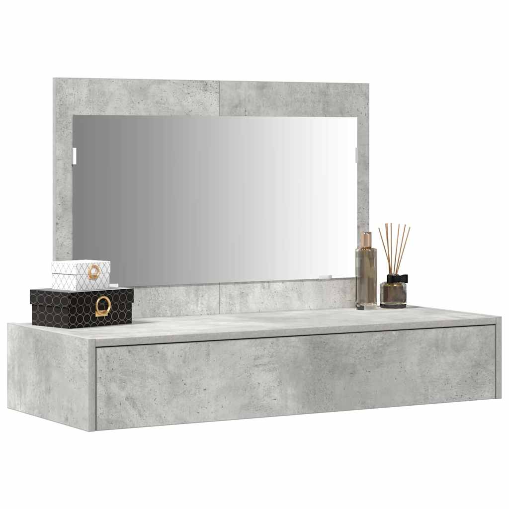 Tavolo da Trucco Grigio 100 x 40 x 70 cm Legno multistrato 865211