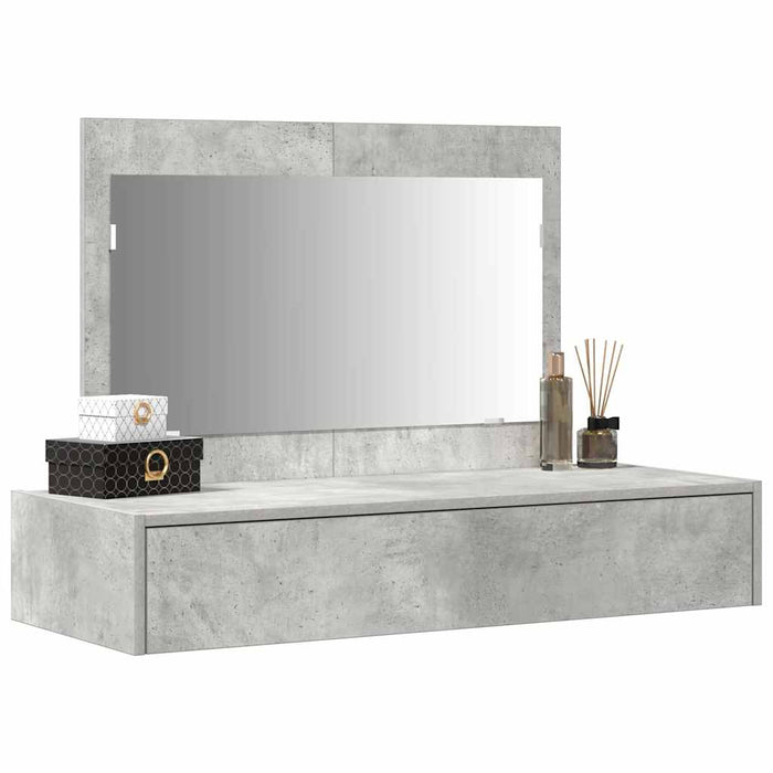 Tavolo da Trucco Grigio 100 x 40 x 70 cm Legno multistrato 865211