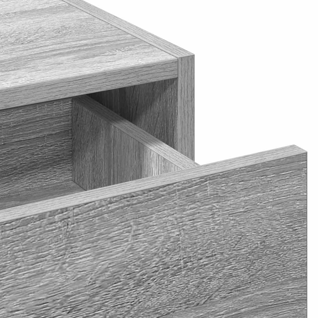 Tavolo da Trucco Grigio 100 x 40 x 70 cm Legno multistrato 865213