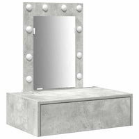 Tavolo da Trucco Grigio 60 x 40 x 70 cm Legno multistrato 865220