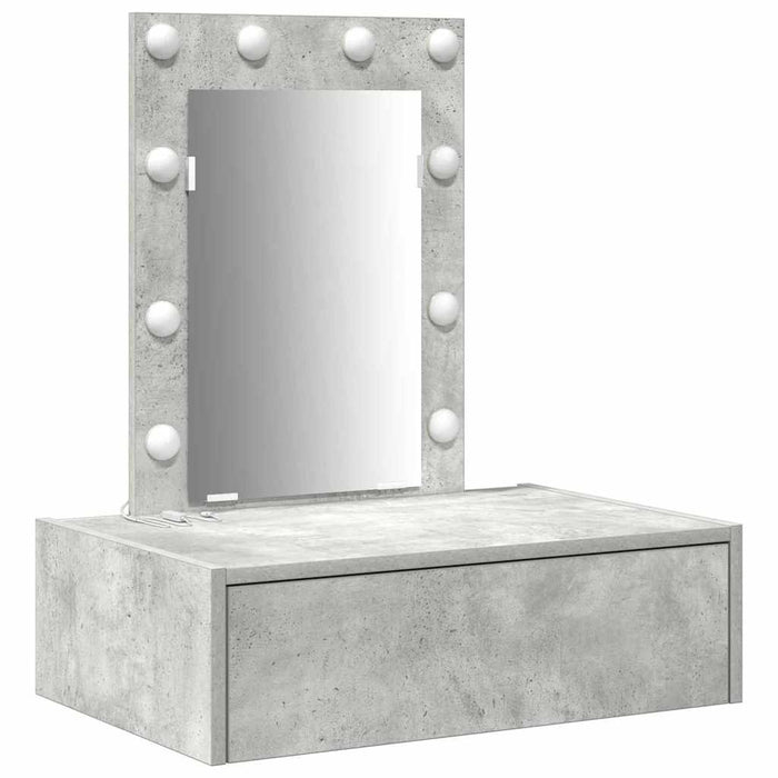 Tavolo da Trucco Grigio 60 x 40 x 70 cm Legno multistrato 865220