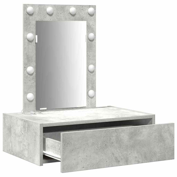 Tavolo da Trucco Grigio 60 x 40 x 70 cm Legno multistrato 865220
