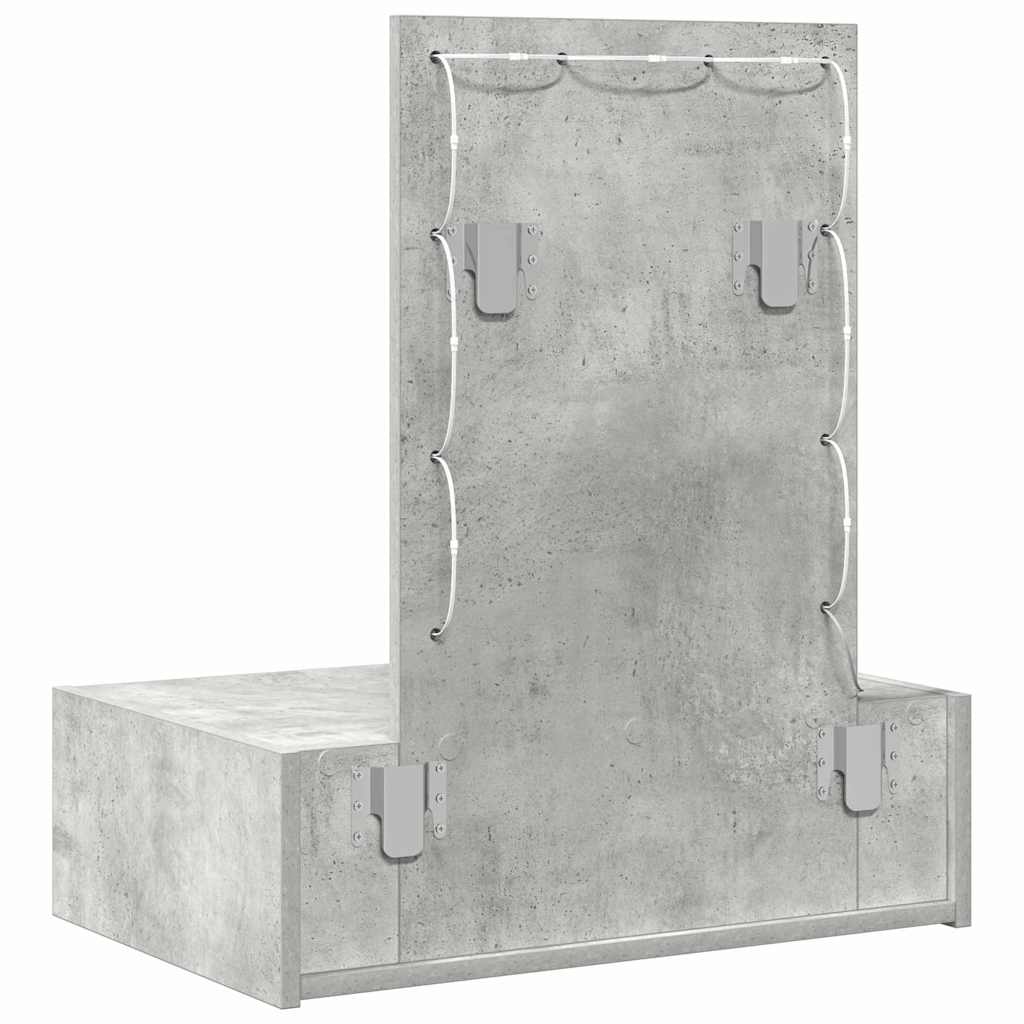 Tavolo da Trucco Grigio 60 x 40 x 70 cm Legno multistrato 865220