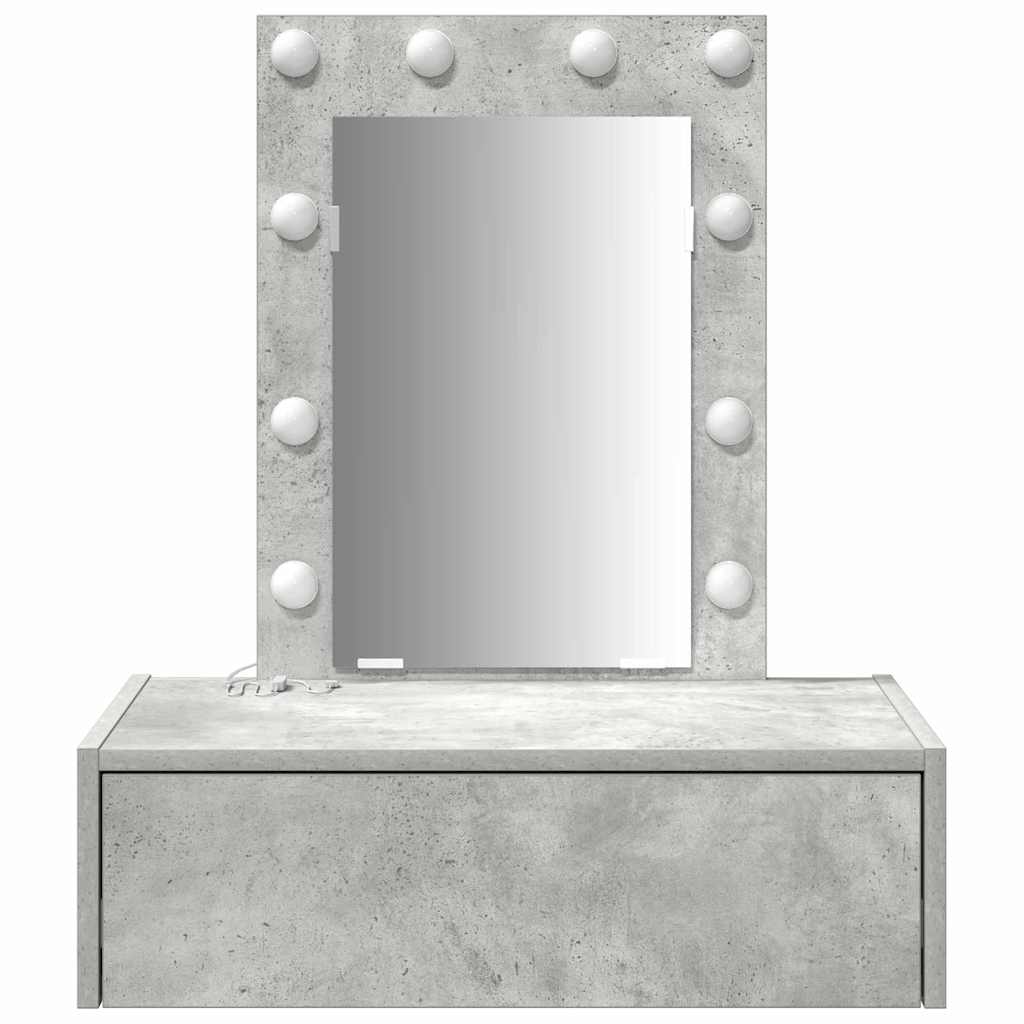 Tavolo da Trucco Grigio 60 x 40 x 70 cm Legno multistrato 865220