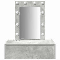 Tavolo da Trucco Grigio 60 x 40 x 70 cm Legno multistrato 865220