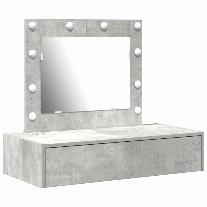 Tavolo da Trucco Grigio 83 x 40 x 70 cm Legno multistrato 865229