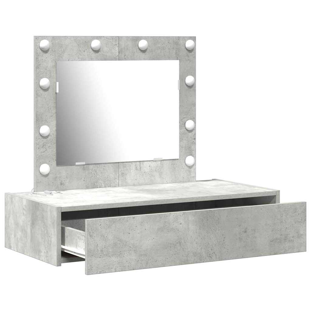 Tavolo da Trucco Grigio 83 x 40 x 70 cm Legno multistrato 865229
