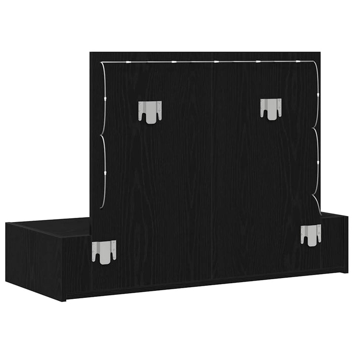 Tavolo da Trucco Nero 100 x 40 x 70 cm Legno multistrato 865236