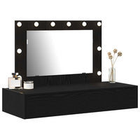 Tavolo da Trucco Nero 100 x 40 x 70 cm Legno multistrato 865236