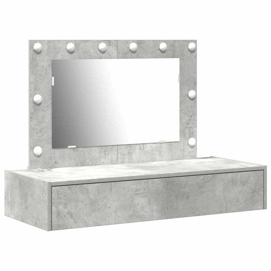 Tavolo da Trucco Grigio 100 x 40 x 70 cm Legno multistrato 865238