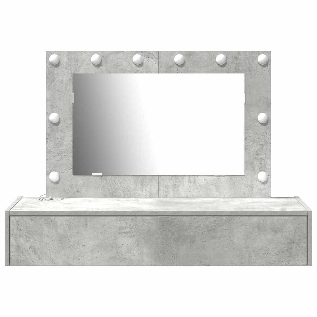 Tavolo da Trucco Grigio 100 x 40 x 70 cm Legno multistrato 865238