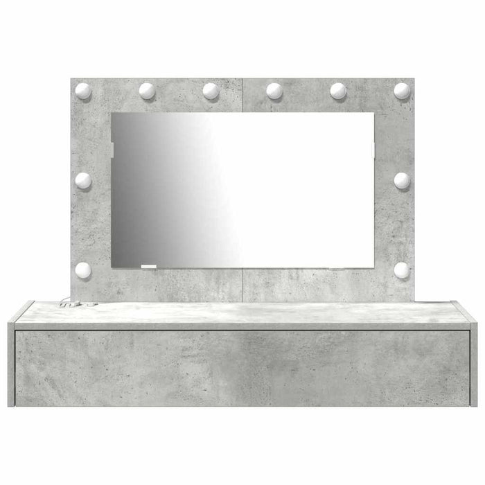 Tavolo da Trucco Grigio 100 x 40 x 70 cm Legno multistrato 865238