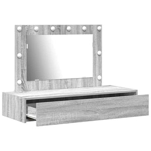 Tavolo da Trucco Grigio 100 x 40 x 70 cm Legno multistrato 865240