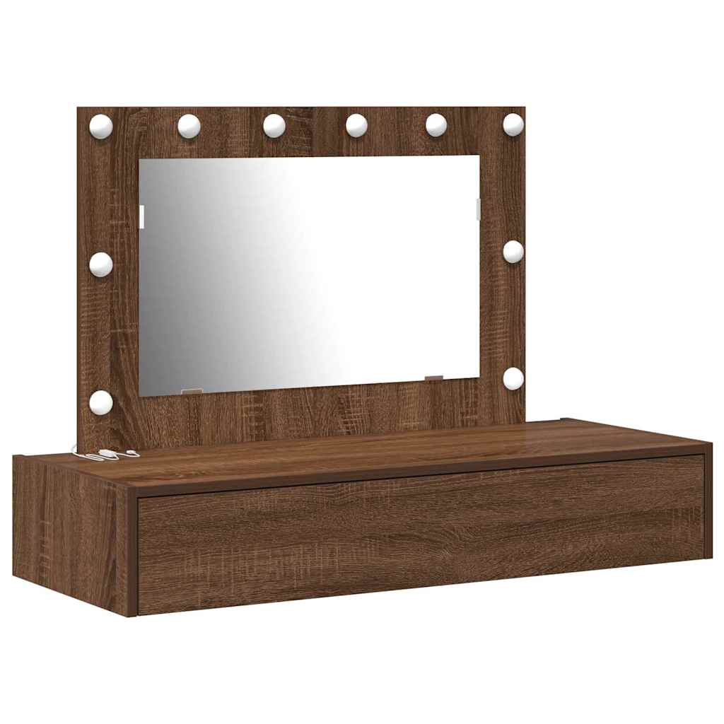 Tavolo da Trucco Marrone 100 x 40 x 70 cm Legno multistrato 865241