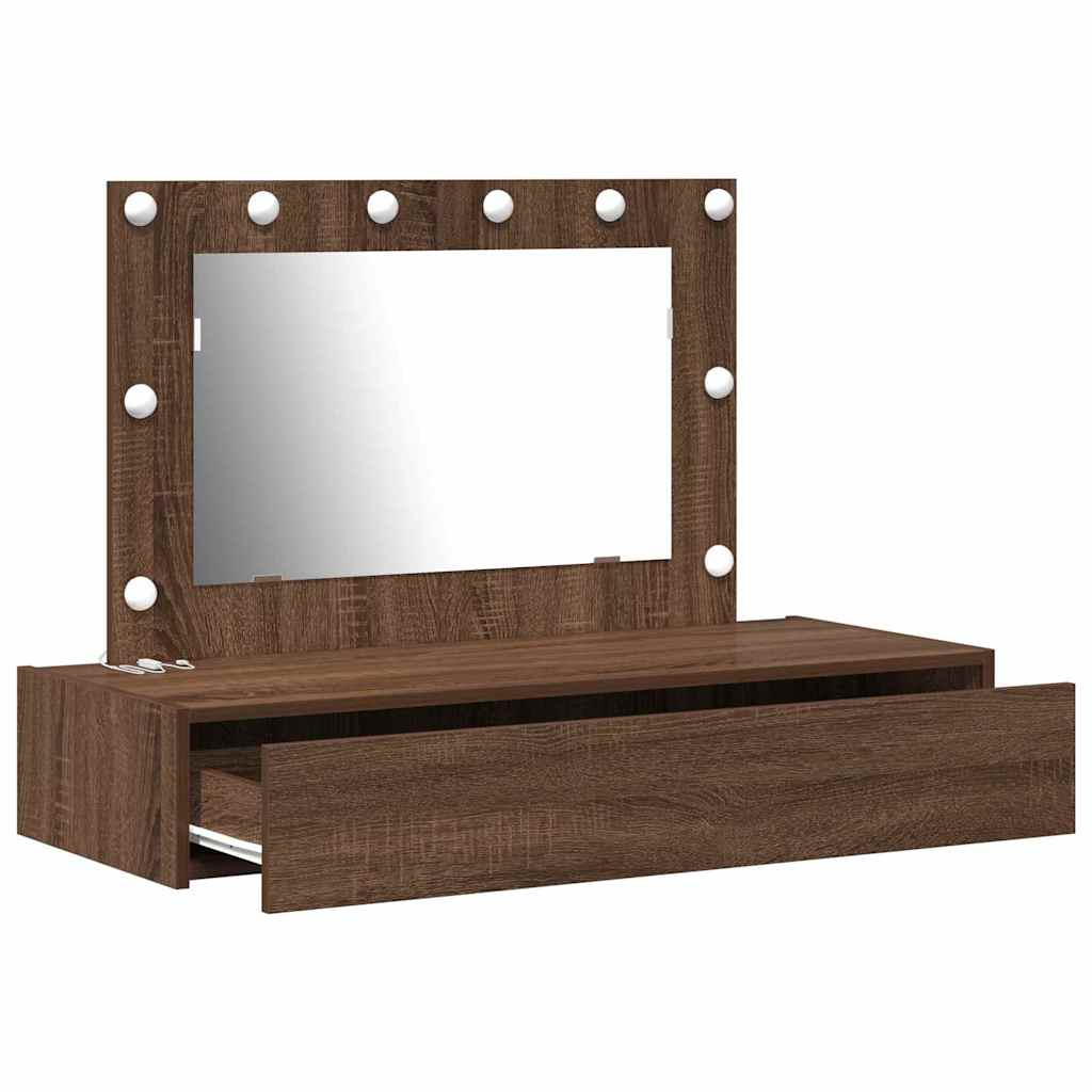 Tavolo da Trucco Marrone 100 x 40 x 70 cm Legno multistrato 865241
