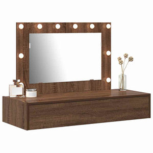 Tavolo da Trucco Marrone 100 x 40 x 70 cm Legno multistrato 865241