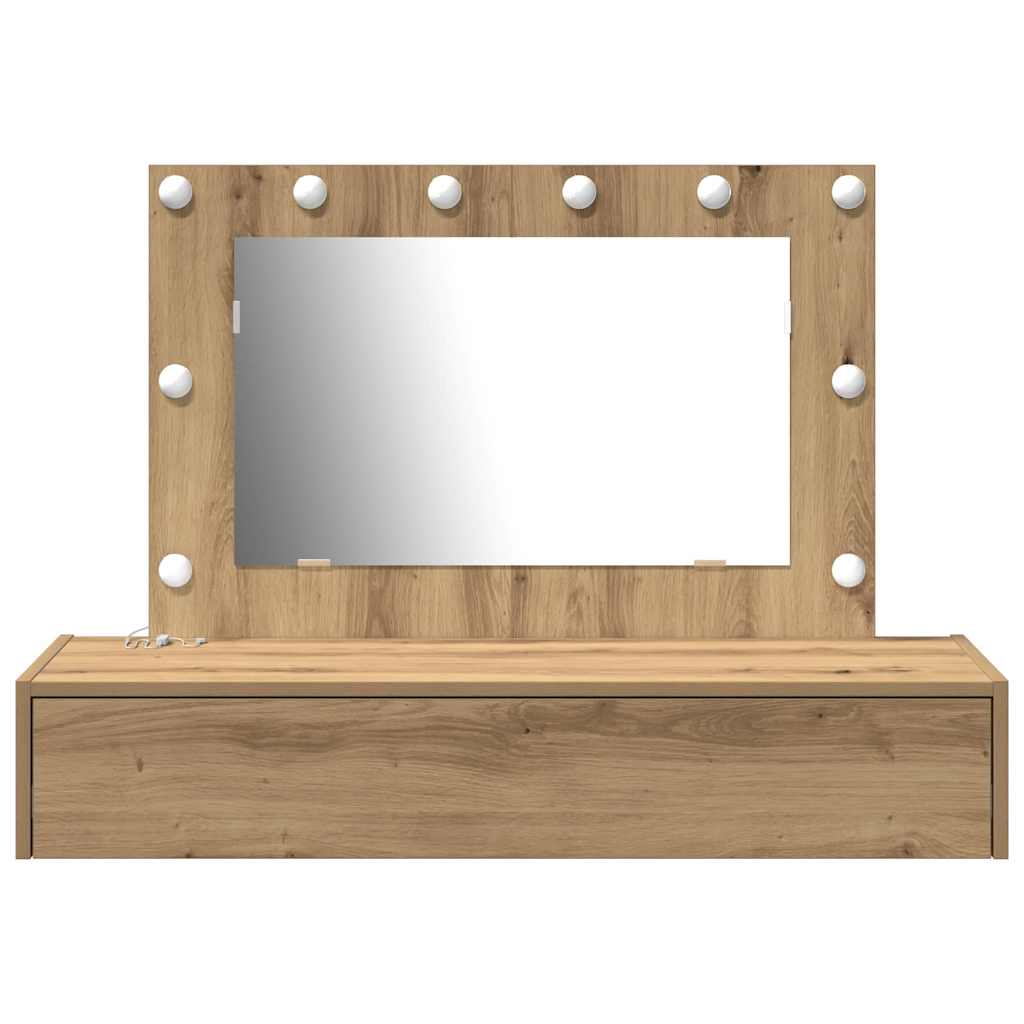 Tavolo da Trucco Marrone 100 x 40 x 70 cm Legno multistrato 865243